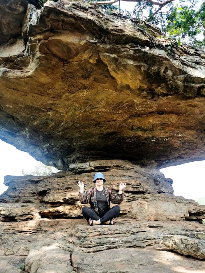 Boti Falls, Umbrella Rock, Aburi Gardens & Cocoa Farm Tour - Boti Falls: twin falls, a forest hike, and the three-headed palm walk