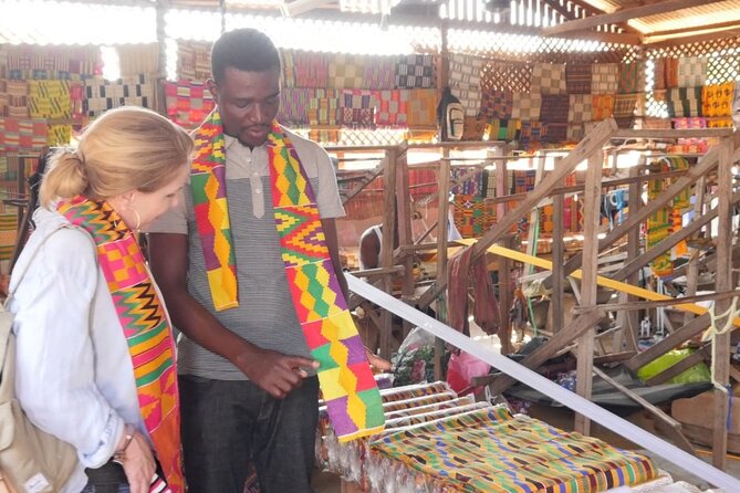 Full-Day Tour to Ashanti Region, Kumasi and Ghanaian History - Bonwire Kente Weaving Centre: learning the thread-to-cloth process