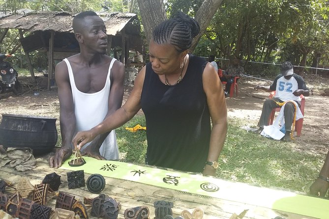 Kumasi Heritage Tours And Naming Ceremony In A Day - Ntonso Adinkra craftsmen and making your own Adinkra cloth