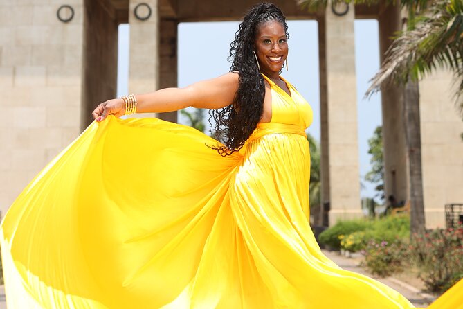 Luxury Flying Dress Photoshoot in Accra - Should you book Luxury Dress Ghana in Accra?